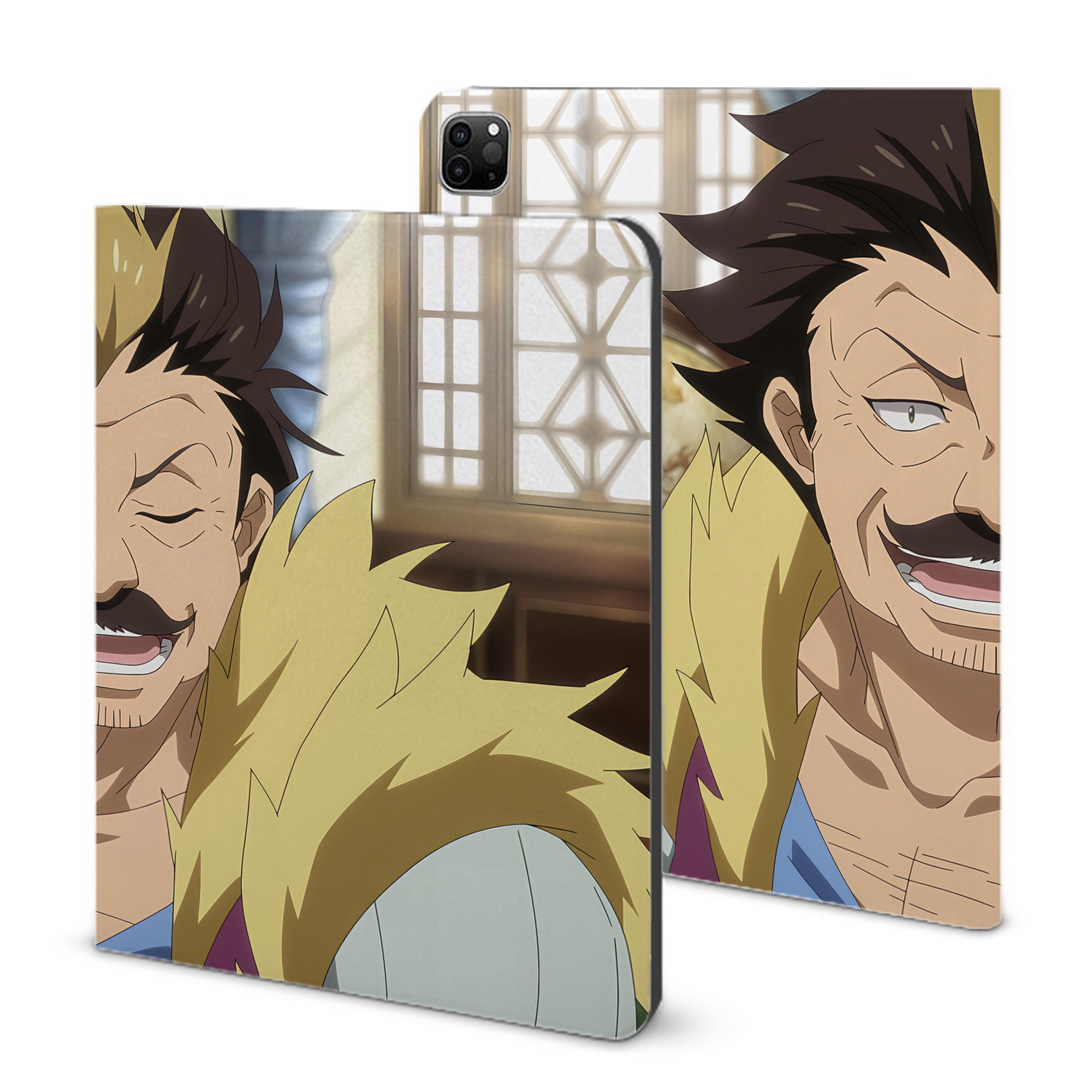 （画像用） 転スラ Regarding Reincarnated to Slime IPad ケース ブック型 PUレザー TPU 耐衝撃 軽量 薄型 ペン収納なし 全面保護 IPad 各モデル対応